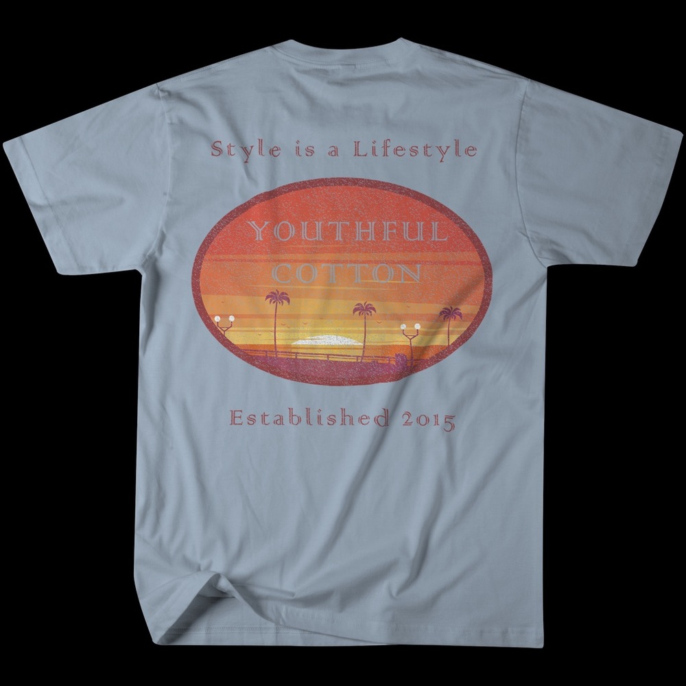 Adult - Summer Sunset SS 100% Cotton Tee